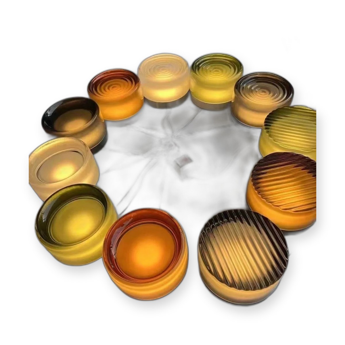 Amber Jelly wandlamp